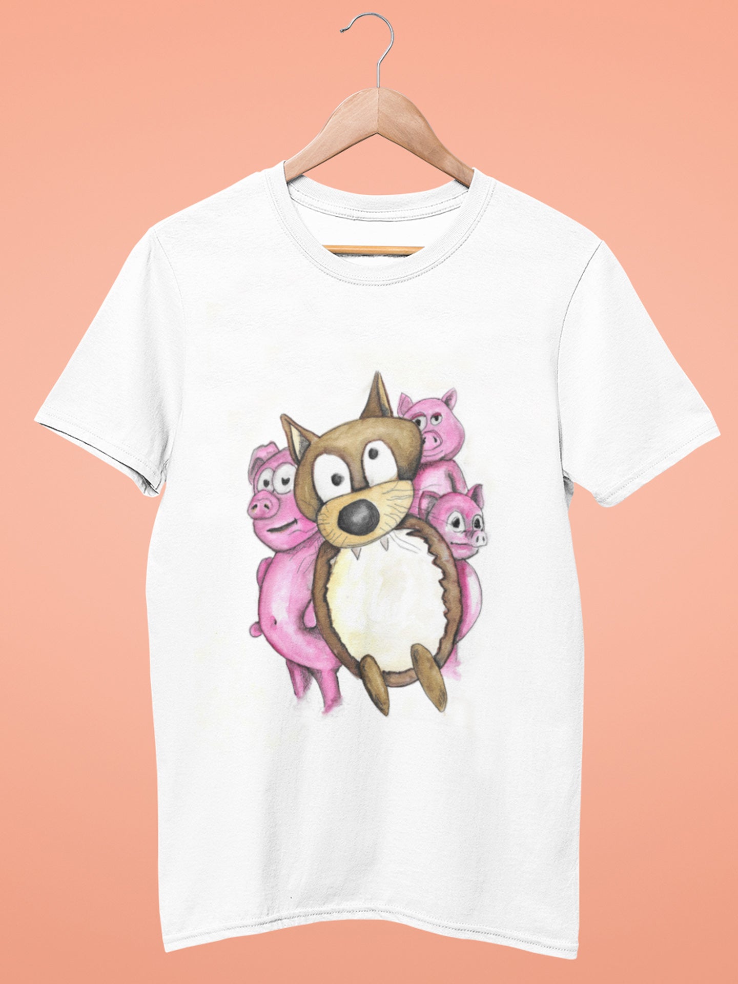 Les Trois Petits Cochons-Tee-shirt bébé