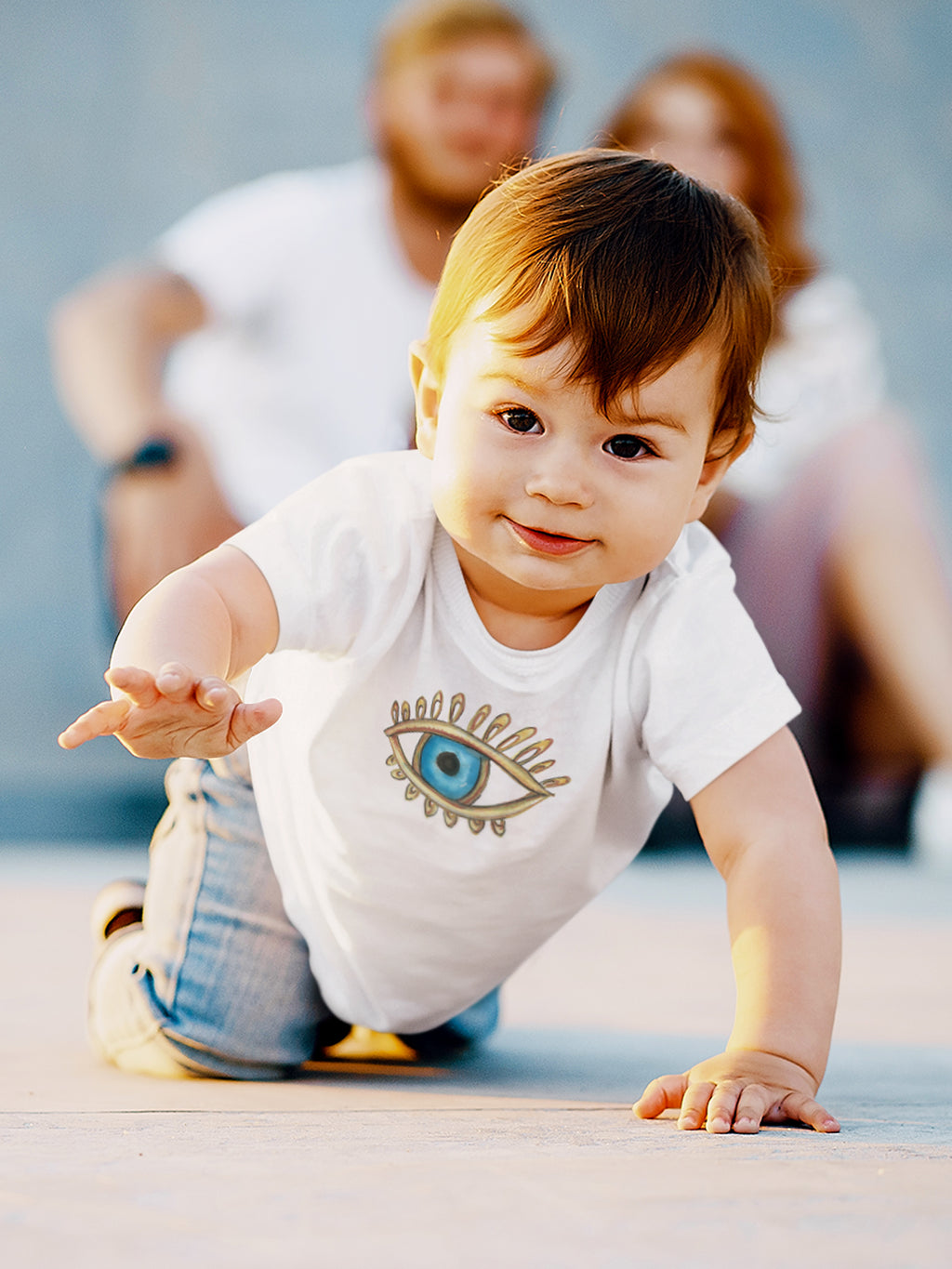 un oeil contre le mauvais oeil - Tee-shirt bébé